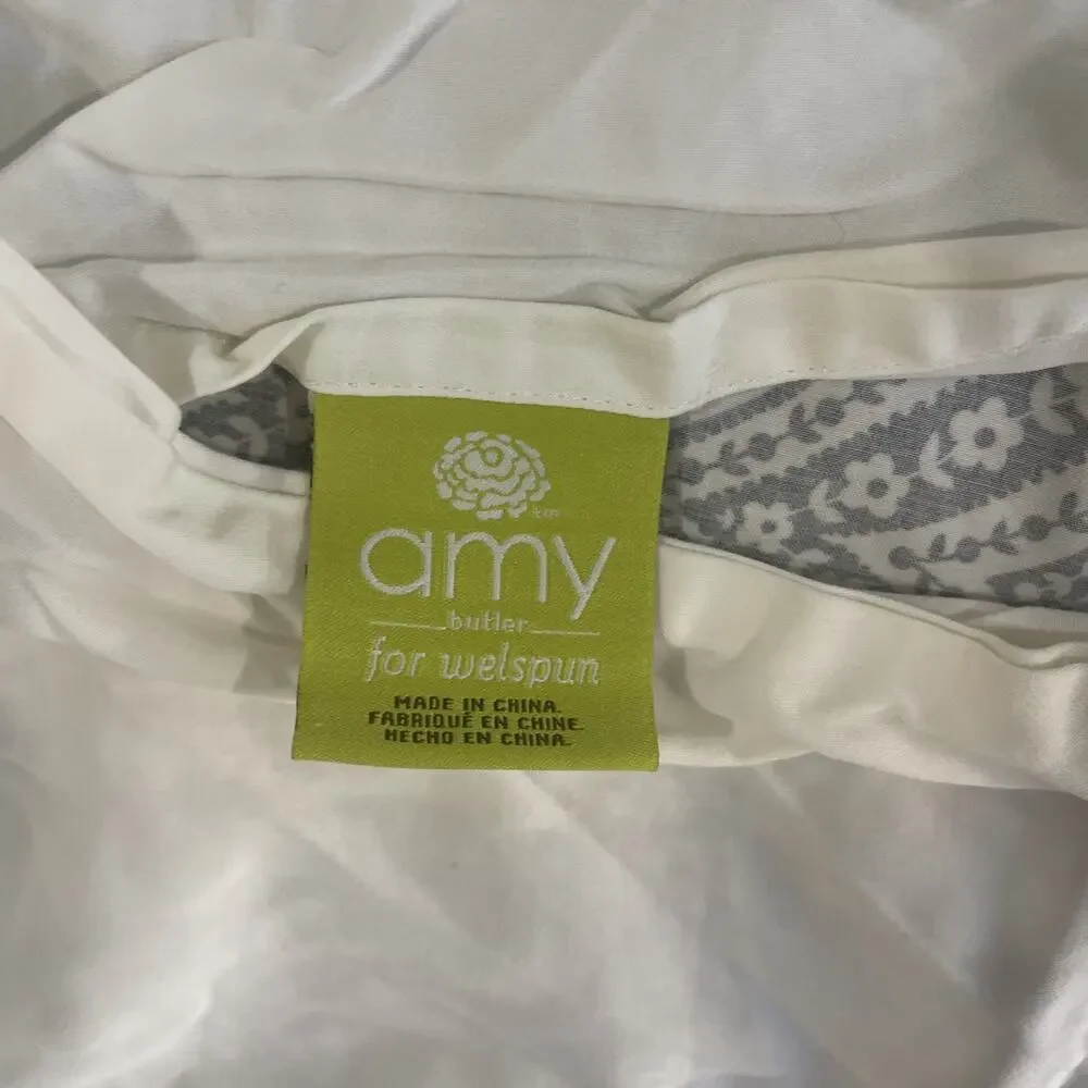 Amy Butler Well Spun Organic Cotton Pillow Cases Set 2 Sham Boho Standard Beachy